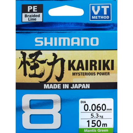Shimano Kairiki 8 Mantis Green 0.10mm/6.5kg/150m