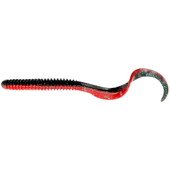 Savage Gear Rib Worm 8 Pcs Red N Black 10,5 cm 5 G Rubber Lure