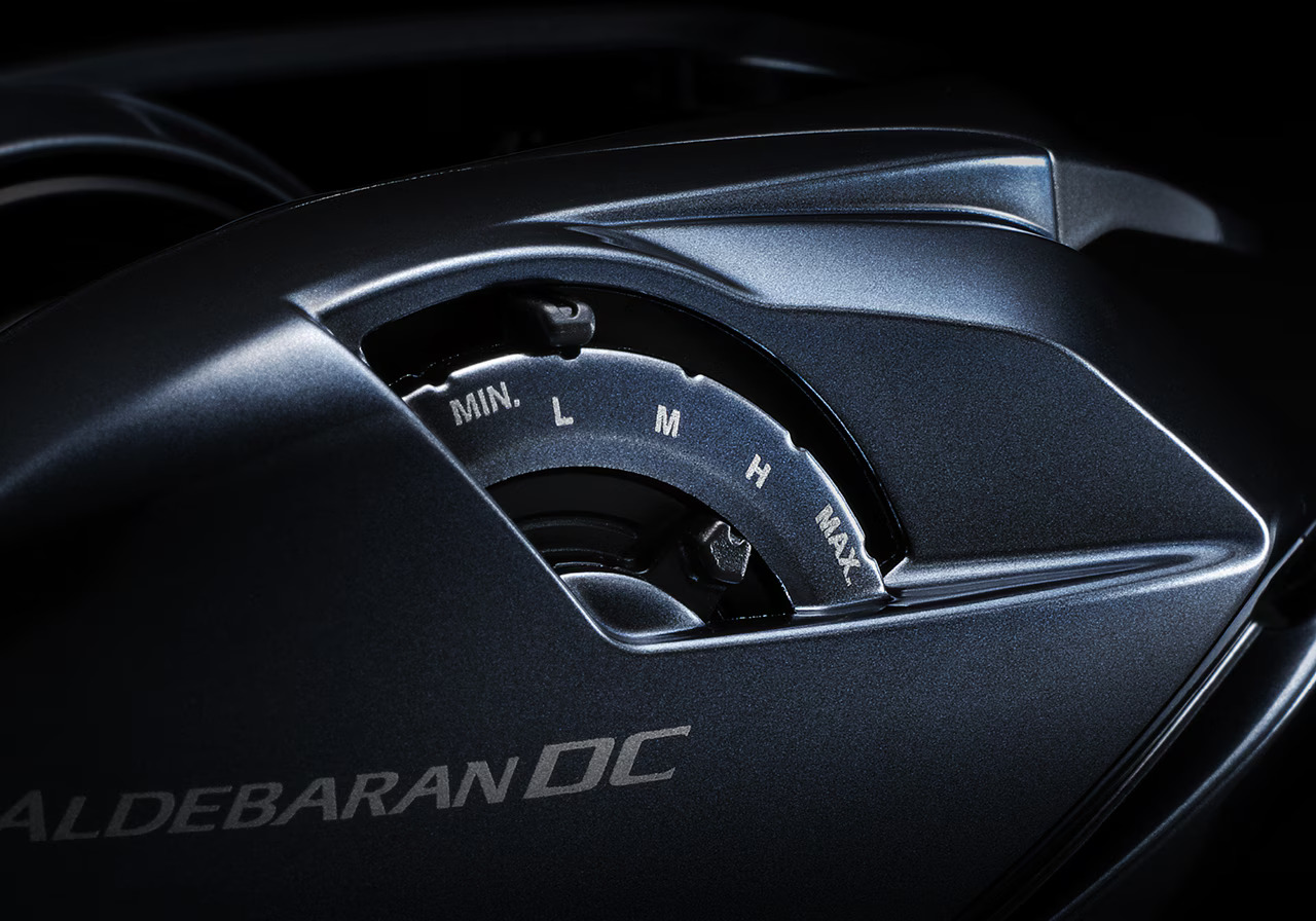 External brake dial MIN–MAX